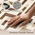 thumbnail image 6 of ODIKA 6'x9' Washable Area Rug Abstract Transitional Blocks Contemporary Minimalist Maze Brushstroke for Dining Room, Under Table, Office Décor, Non-Slip Chair-Friendly, 6 of 7