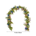 thumbnail image 3 of Artificial Flower Vines, Decorative Ceiling Garland, Pipe Wrapping Floral Decor, Indoor Wedding Home Decoration, 3 of 6