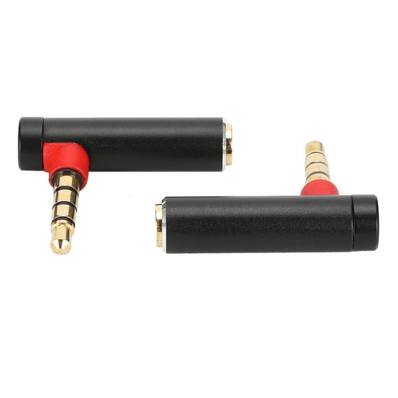Stereo Connector, Aluminum Alloy Shell Audio Cable Jack, Durable Digital Cameras For Mobile Phones Laptops Desktops Black,Gold,Blue