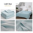 thumbnail image 5 of Cooling Blanket King,Hwkond Ice Blankets For Hot Sleepers And Night Sweats, Ice Blanket For All-Season, Ultra-Cool Lightweight Blanket, Ice Blankets Absorbs Body Heat To Keep,Light blue,150x200cm, 5 of 7