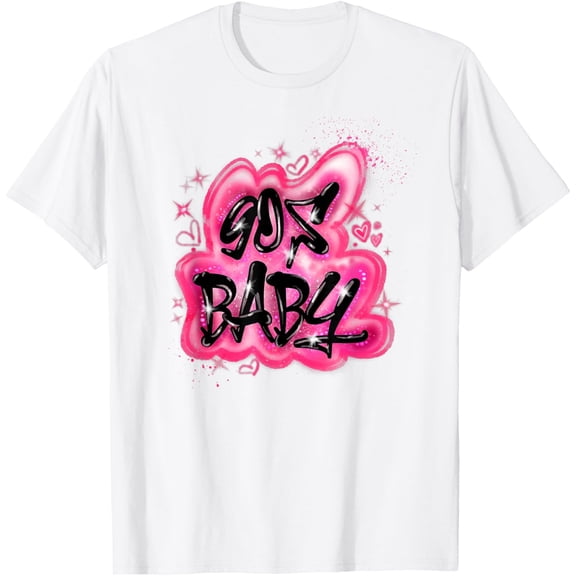 90s Classic Airbrush Style Graphic Retro Birthday T-Shirt tee