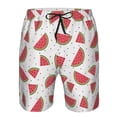 thumbnail image 3 of Vsdgher Hand Drawn Watermelon Men's Beach Shorts, Surfing shorts, Swim trunks, Quick Dry Swim Trunks for Surfing Beach Fun -X-Large, 3 of 6