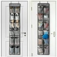 thumbnail image 4 of Over The Door Shoe Organizer 2 Pack,Mesh Pockets Hanging Shoe Rack Over The Door,Shoe Storage Closet, 4 of 7