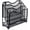 Black, variant on Mesh Desk Paper Organizer Wall Hanging File Holder with 3 Upright File Organizer and Sliding Drawer,Black