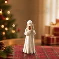 thumbnail image 7 of Moocorvic Nativity Scene Mini Shepherd Figurine, Hand-Painted Family Christmas Tabletop Decor, Religious Holiday Gift,1PC, 7 of 7