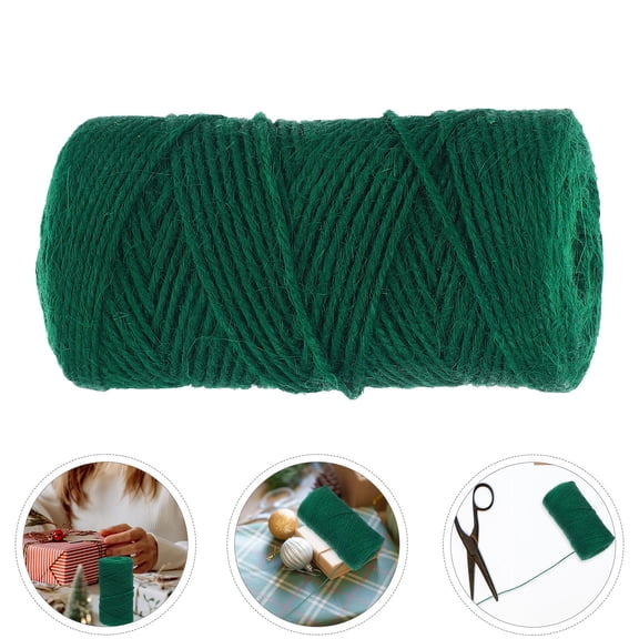 HEANUJJ Green Jute Twine for Crafts Heavy Duty Garden Twine with Fine Detailed Design