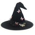 thumbnail image 3 of LILIYA Halloween Hat for Women Adult Butterfly Mesh Hat Large Ruched Hats Party Cos Pointed Cap, 3 of 5