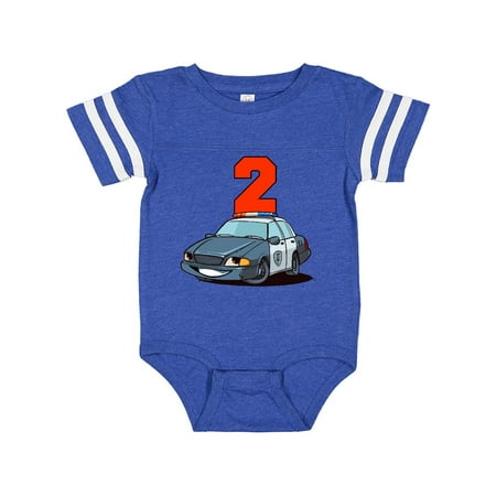 

Inktastic 2nd Birthday Police Car Gift Baby Boy or Baby Girl Bodysuit