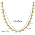 thumbnail image 6 of Stainless Steel Beaded Chain Style Collar Necklace, 6 of 9
