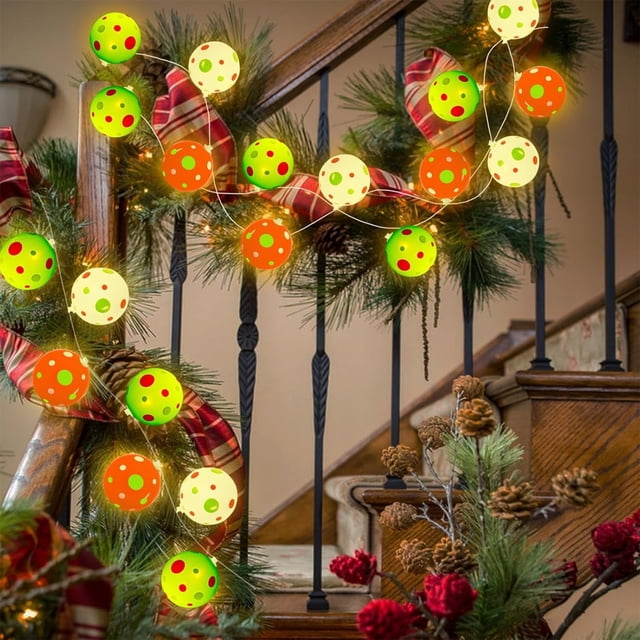 LED Christmas Tree Lights With 10 Multicolor Bulbs, 59 in String Length, Battery Powered With Gift Box, IP44 Rated For Indoor Outdoor Use
