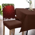thumbnail image 6 of Chair Covers for Dining Room Set of 4,Winter Christmas Snowflake Stretch Seat Protector Removable Washable Chairs Slipcovers for Kitchen Banquet Wedding Hotel,Pine Branch Ball, 6 of 6