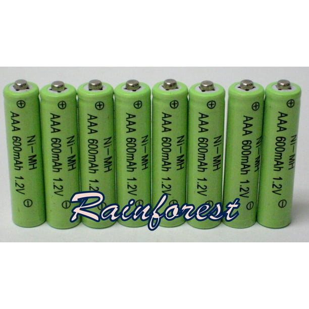 8 Piece Set Aaa Ni Mh 600mah 12v Rechargeable Batteries