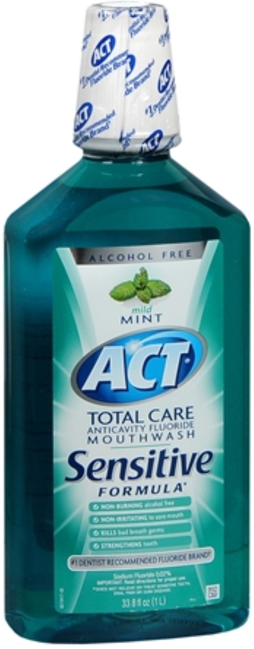 ACT Total Care Anticavity Fluoride Mouthwash Sensitive Formula Mild