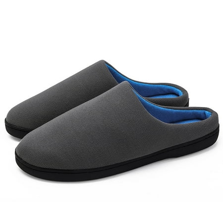 

VeliToy Couple Style Half Drag Cotton Slippers Thickened Warm Winter Supplies Household(Gray 47)