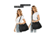 thumbnail image 2 of Bolso De Mensajero De Lona Multifuncional Con Bolsillos Xtellar negro, 2 of 3