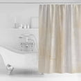thumbnail image 4 of 60x72 Inch Shower Curtains for Bathroom Beige Fabric Bath Curtain Decor Retro Oil Painting Modern Abstract Art Aesthetics Waterproof Restroom Curtains Shower Set Accessories with 12 Hooks 60 Inch, 4 of 6