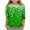 Green 3, variant on St. Patrick's Day Shirts for Girls Classic Crewneck 3/4 Sleeve Tshirts Trendy Shamrock Graphic Kids Tops