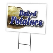 SignMission C-1824 Baked Potato 18 x 24 in. Yard Sign & Stake - Baked Potato