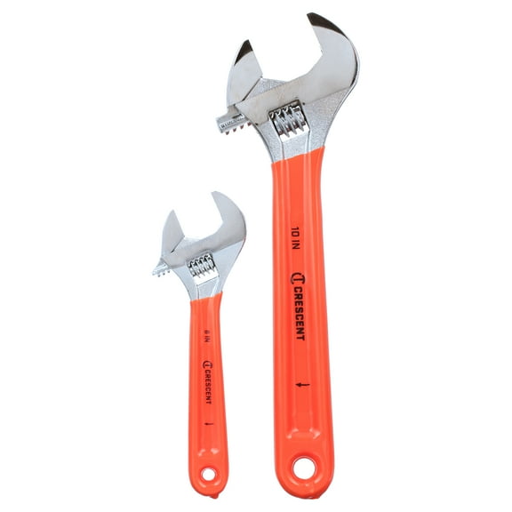 Crescent 6In. and 10In. Cushion Grip Adjustable Wrench 2 Piece Set