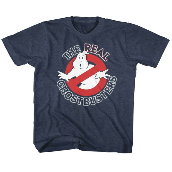 Real Ghostbusters Real GB Vintage Navy Children's T-Shirt