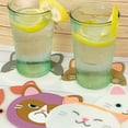 thumbnail image 3 of Wrapables Silicone Cute Cat Coasters for Glasses, Cups, and Drinks (Set of 6), 3 of 4