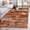 Orange, variant on Round Rugs 3 Ft, Orange Abstract Non Slip Area Rugs for Kitchen Bedroom Entryway, Vintage Geometric Gradient Oil Painting Modern Washable Carpet Runner Rug Floor Mats for Bedroom Home Decor