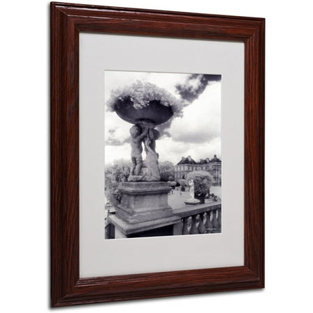 Trademark Fine Art 'Jardin du Luxembourg' Matted Framed Art by Kathy Yates