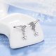 thumbnail image 4 of Pendientes colgantes de estrella sin piercing Regalo de joyería de plata para mujeres y niñas, 1 par JAMW Sencillez, 4 of 4