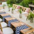 thumbnail image 3 of Navy Blue Moire Cloth Napkins, Water Ripple Stripe Farmhouse Washable and Reusable Dinner Napkins Set of 4, Table Napkin for Kitchen Party Birthday Wedding Hotel Housewarming 20"x20", 3 of 8