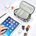 thumbnail image 5 of Rugby Print Pencil Case with Handle, 24X11 inch Large Capacity Pen Bag with Zipper, Portable Pencil Pouch with Compartments, Foldable Stationery Pouch for Classroom Office Supplies Storage, 5 of 5