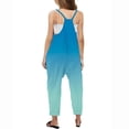 thumbnail image 4 of RXIRUCGD Girls Casual Jumpsuits Gradient Print Sleeveless Summer Rompers Long Pants With Pockets For 5-14 Years( Blue, Size:7 Years ), 4 of 6
