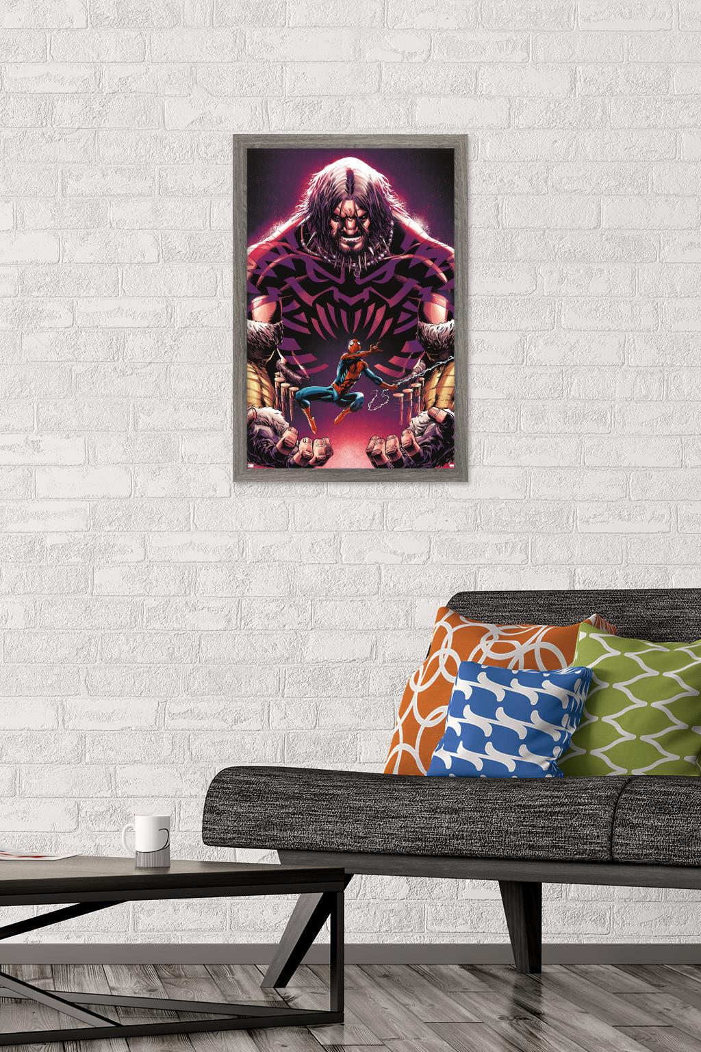 Marvel Kraven The Hunter - Amazing Spider-Man #17 Wall Poster, 14.725" x 22.375" Framed