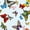 Butterfly Away, variant on 0.5 TOG Cotton Baby Sleep Sack, 2-Way Zipper, Wearable Blanket, Cherryy Print