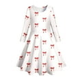 thumbnail image 5 of XEGLSBU Dresses for Girls 7-8 Years Printed Party Princess Dress for Kids and Girls Girls Dresses Size 8 Long Sleeve White Size 8-9 Years, 5 of 5