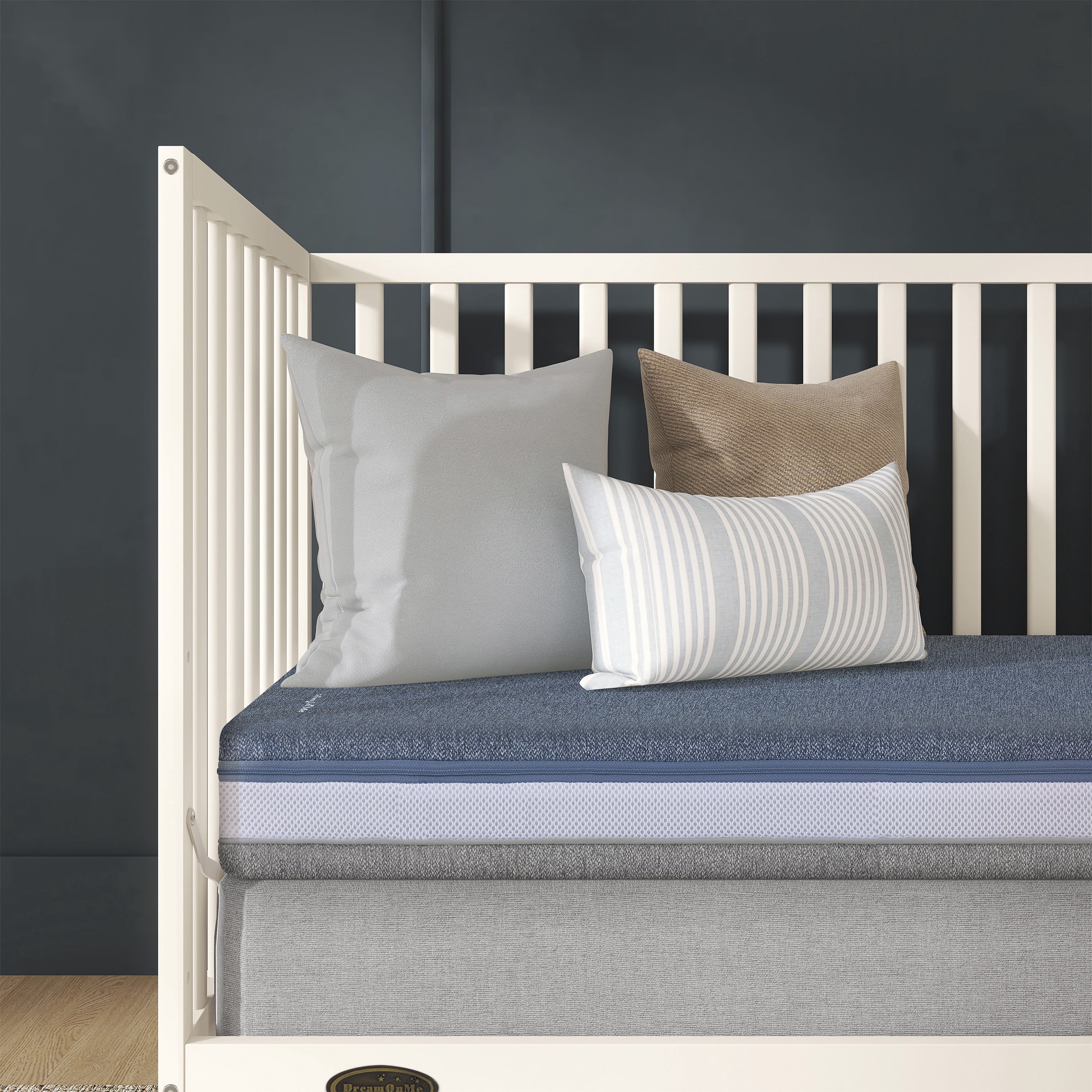 Dream On Me AirNest Pro 5" Crib & Toddler Mattress, Blue
