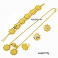 thumbnail image 2 of 24K Gold Plated Ethiopian Eritrean Coins Women Jewelry Party Wedding Sets S111, 2 of 6