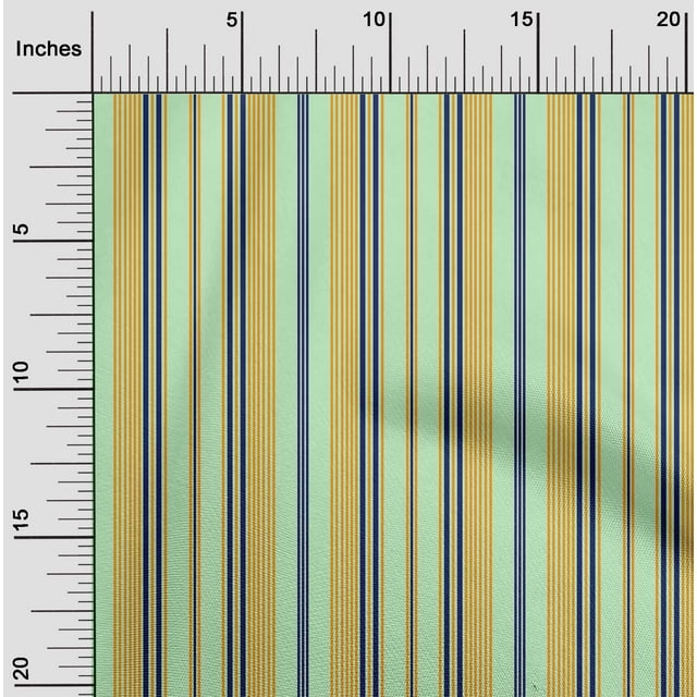 oneOone Tissu Jersey Viscose Multicolore Rayé Imprimé au Mètre 60 Pouces de Large