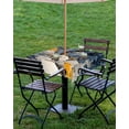 thumbnail image 4 of Hokiten Outdoor Tablecloths with Umbrella Hole & Zipper, Abstract Ombre 60x60 Inch Square Tablecloths, Modern Farmhouse Chic Oil Painting Waterproof Table Cloth, Patio/Pool/Picnic Table Covers, 4 of 7