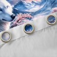 thumbnail image 4 of Homewish Kids Jungle Wolf 2-Pack Curtains (52x84), Pink Blossoms Moon Galaxy Window Decor, 4 of 6