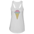 thumbnail image 1 of Funny Ice Cream  Tank Women -Image by Shutterstock, Female x-Small, 1 of 4
