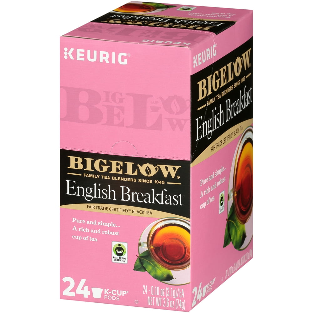 Bigelow, English Breakfast Fair Trade KCups, Tea Pods, 24 Ct Walmart