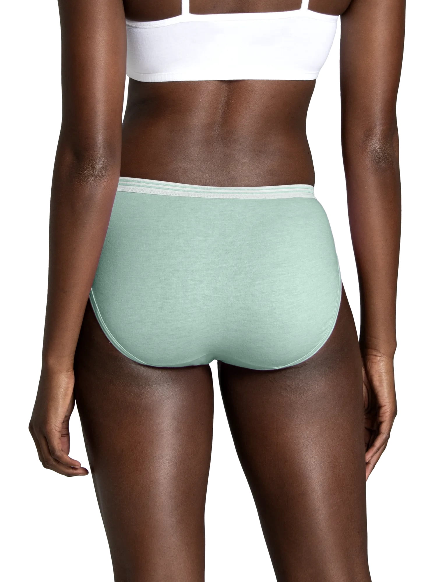 Fruit of the Loom Women's Cotton Hi-Cut Brief Underwear, 10-Pack