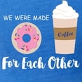 thumbnail image 3 of CafePress - Made For Each Other Donut And Coffee T Shirt - Mens Football Shirt, 3 of 4
