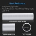 thumbnail image 4 of czcpp-Dryer Vent Hose 5 Inch Ducting Insulated 16FT Air Duct with 2 Clamps,Heavy-Duty Three Layer PVC and Aluminum Flexible Duct Protection for HVAC Ventilation, Duct Fan Systems(125mm-5M), 4 of 4