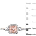 thumbnail image 2 of Everly Women's Tanzanite and Morganite 10K Rose Gold Engagement Ring, 2 of 7