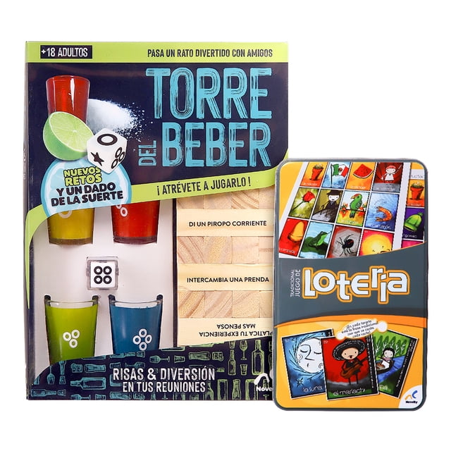 Paquete Fiesta, Juegos de Mesa, Lotería, Torre del Beber, Novelty PAQ-ECOMM09