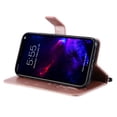 thumbnail image 4 of iPhone 11 Wallet Case, Flip Kickstand Emboss Butterfly PU Leather Protective Phone Cover with Wrist Strap & Card Slots, Rosegold, 4 of 6