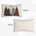 thumbnail image 3 of Merry Christmas Pillow Covers 18x18 Inch Pack of 2,Green Christmas Watercolor Holly Berry Throw Pillow Covers Winter Christmas Decor Linen Pillowcase Farmhouse Cushion Case for Sofa Couch Bed, 3 of 6