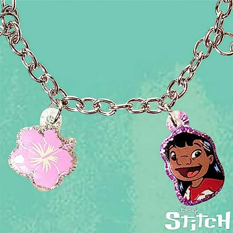  LUV HER Lilo and Stitch 7 Bracelet with Metal Charms
