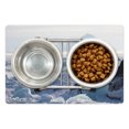 thumbnail image 1 of Alaska Pet Mat for Food and Water, Arctic Winter with Ice Lake Photo from the Northern Part of World Cold Wilderness, Non-Slip Rubber Mat for Dogs and Cats, 18" X 12", by Ambesonne, 1 of 2
